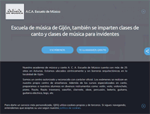 Tablet Screenshot of escuelasdemusicagijon.com